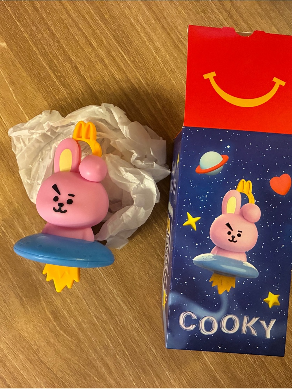 Pink Bunny McDonald’s Kids Toy - Official Character Figure Cooky
